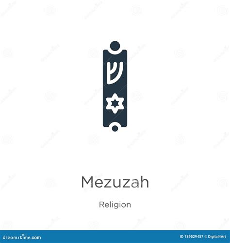 Mezuzah Icon Vector Trendy Flat Mezuzah Icon From Religion Collection
