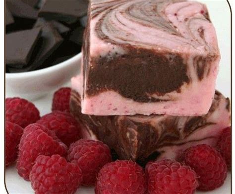 Dark Chocolate Fudge Swirled With A Raspberry Fudge And Topped With A Buttercream Swirl