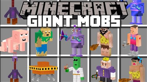 Minecraft Giant Mobs Mod Help Build Giant Mobs To Fight Other