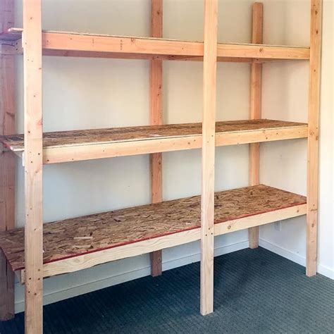 Free Standing Wood Shelf Plans Diy Storage Shelves Diy Storage