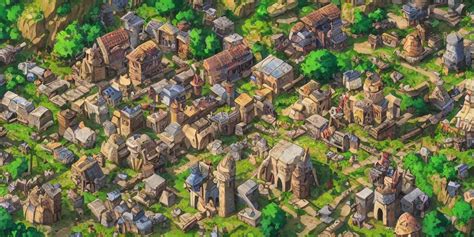 Lexica Rpg Isometric Top View Of A Lovely Anime Medieval Fantasy