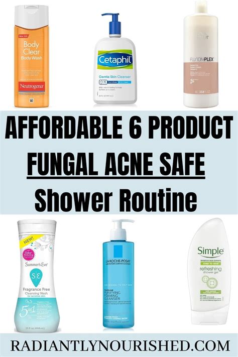 A List Fungal Acne Safe Products To Create A Complete Shower Routine