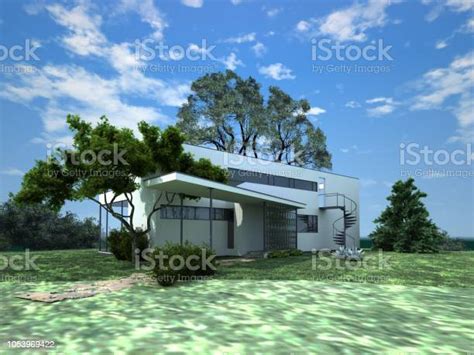3d Render Luxury House Exterior Stock Photo Download Image Now