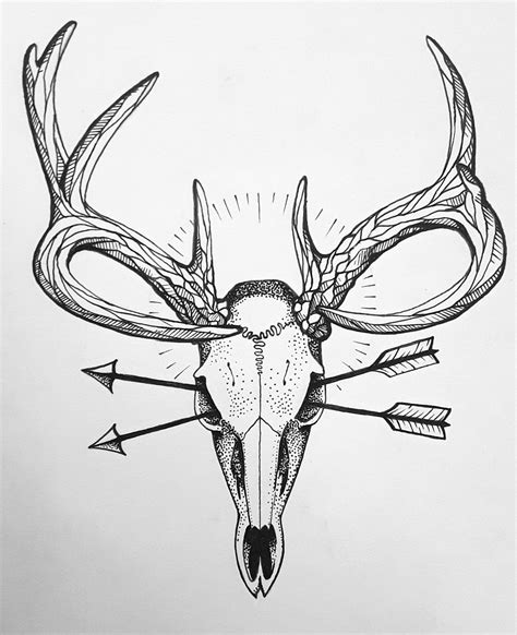 Deer Skull Tattoo Design Rtattoodesigns