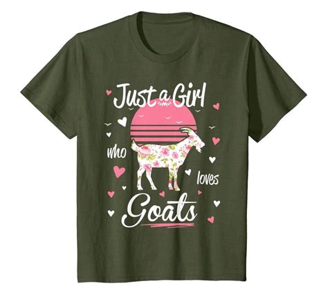Goat Shirt Just A Girl Who Loves Goats T Shirt In 2020 Shirts T Shirt Goats