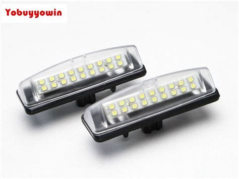 2pcs No Error Free Smd Led License Plate Light For Lexus Is200 Is300