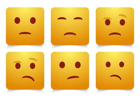 Emoji Cara Emoción Emojis Vector Cartoon Emojis Set Emoticons