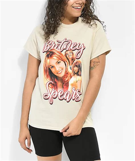 Britney Spears Cream T Shirt