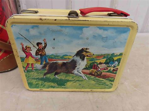 Metal Picnic Basket Lassie Lunch Box Captain Planet Thermos Lord Of The Rings
