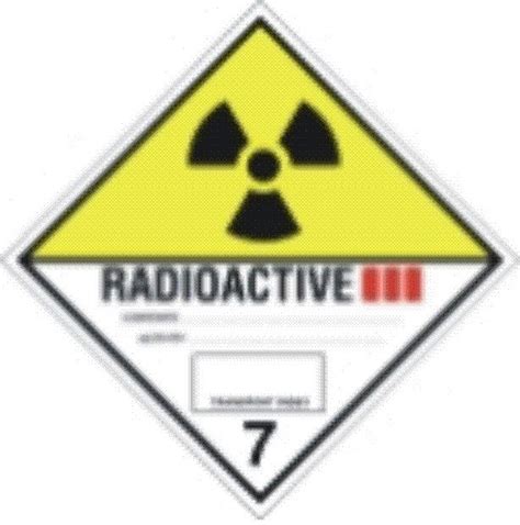Craig International Class 7 Radioactive Iii Hazard Label Self