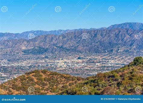 View Of Los Angeles From The Summit Of Burbank Peak Stock Image Image