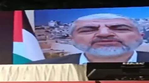 Who Is Hamas Leader Khaled Mashal Whose Virtual Speech In Kerala Sparks Row Latest News India