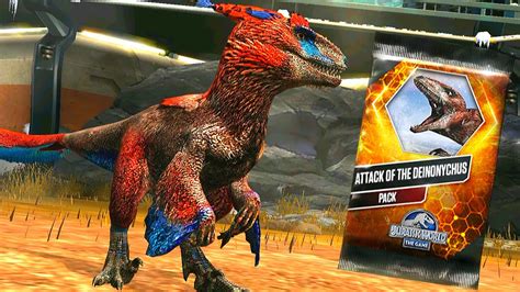 Deinonychus Attack Of The Deinonychus Pack Jurassic World The Game Youtube