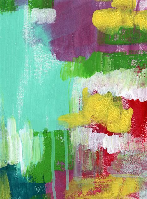 Garden Path Abstract Expressionist Art Painting By Linda Woods Pixels