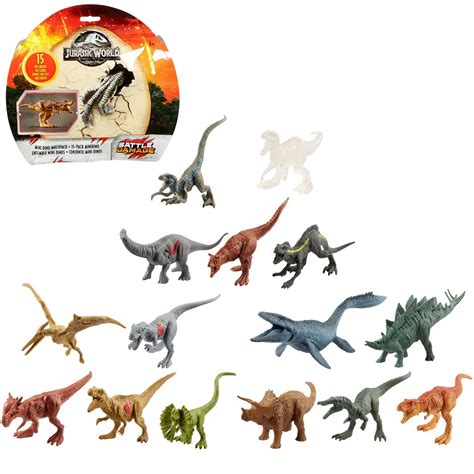 Jurassic World Dominion Mini Dinosaur Figures 20 Small Toys With