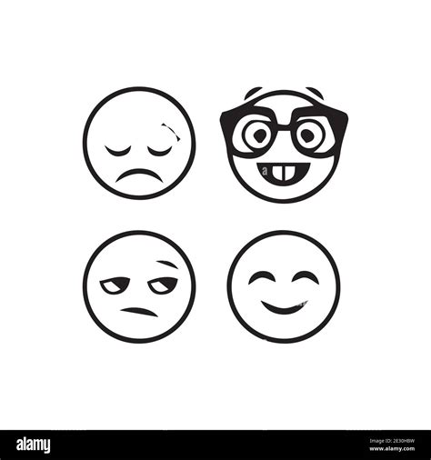 Creative Emojis Set Collection Stock Vector Image And Art Alamy
