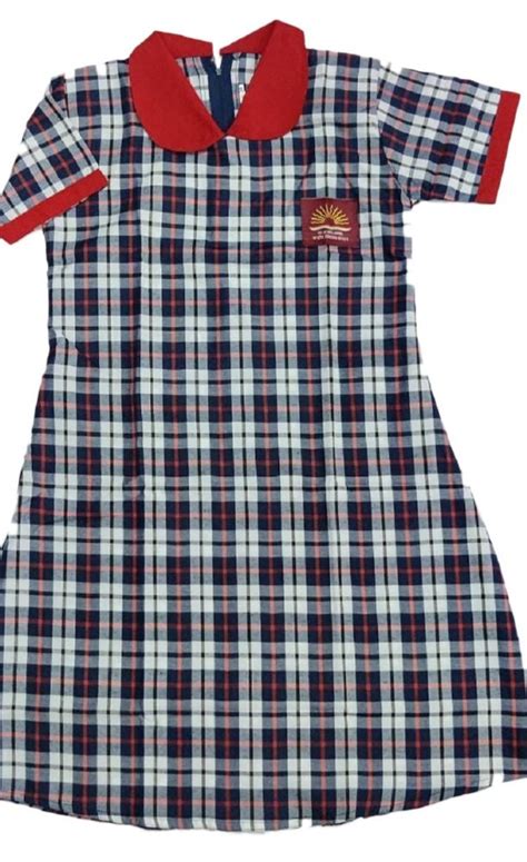 Cotton Check Kv Girls Frock 22 42 At Rs 290piece In Hubli Id