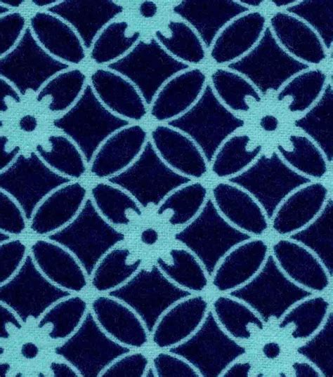 Blue Depths Linked Circles Snuggle Flannel Fabric | JOANN | Flannel fabric, Fabric, Flannel