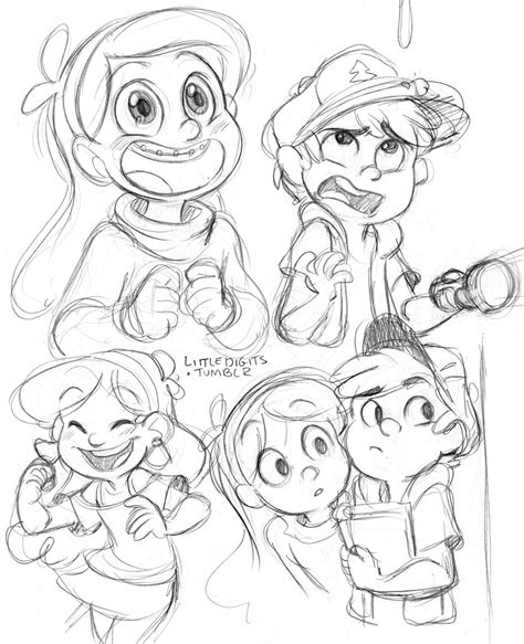 Dipper Pines Sketch Buscar Con Google Character Design Cartoon Cartoon Art Styles Character