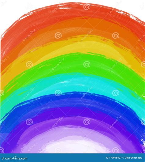 Bright Colored Joyful Rainbow Stock Illustration Illustration Of