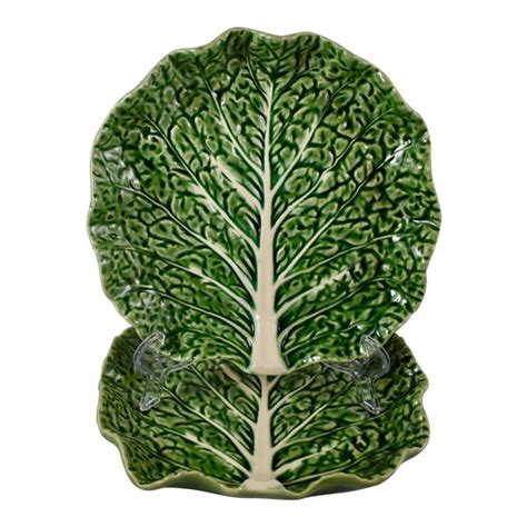 The latest tweets from bordallo pinheiro (@bordallopt). Bordallo Pinheiro Portuguese Green Cabbage Plates, S/2 | Chairish