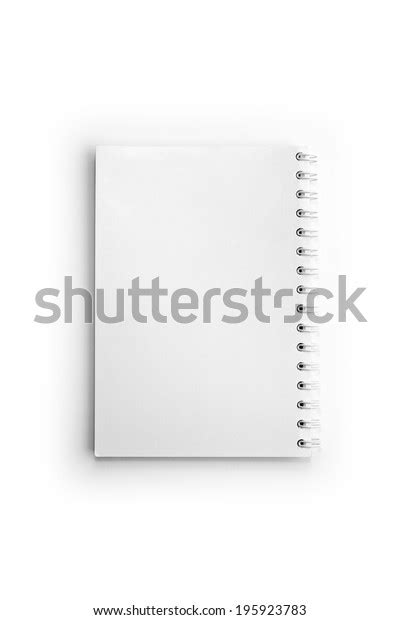 Blank White Notebook Isolated On White Stock Photo 195923783 Shutterstock
