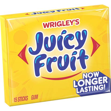 Juicy Fruit Original Chewing Gum Single Pack Shipt
