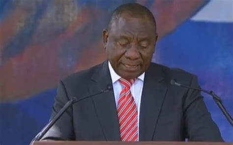 Indeed, mr ramaphosa said during a victory speech in johannesburg that the party's lowest ever score of 58% was due to voters. WATCH LIVE President Ramaphosa delivers Freedom Day speech