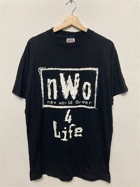 Vintage Vintage 90s Nwo 4 Life Wcw Wrestling Shirt Grailed