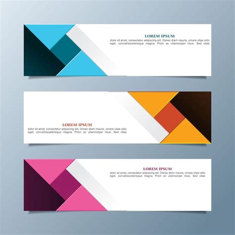 Premium Vector Set Of Modern Business Banners Web Cover Design