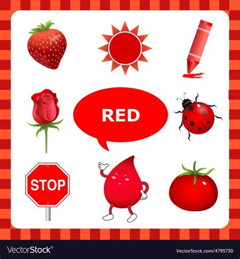 Learn The Color Red Things That Are Red Color Download A Free Preview