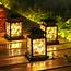 1/2/4 Pack Solar Hanging Lantern Outdoor Fairy Lights Copper Wire 