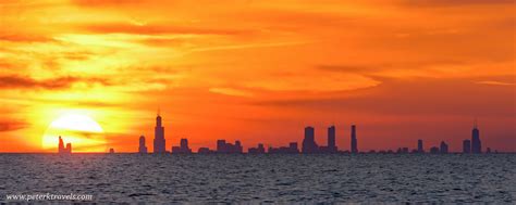 The Chicago Skyline From Michigan City Peters Travel Blog