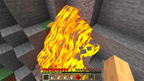 How To Make Realistic Lava In Minecraft No Mods Youtube