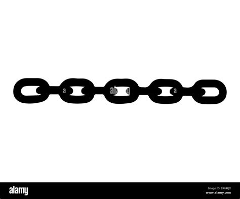 Chain Silhouette Vector Art White Background Stock Vector Image And Art