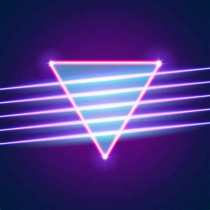 Neon 80s Background Lights Backgrounds Lines Bright