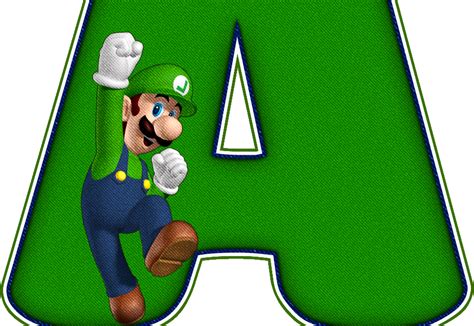 Alfabeto Decorativo Alfabeto Mario Bros 3 Luigi Png Letras