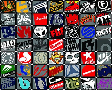American's skateboard clothing brands widely used all over the world. skate logos 1 | anthony ragoo | Flickr