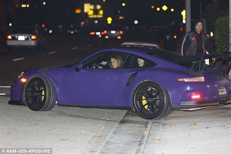 Caitlyn Jenner Takes Her Eye Catching New 176k Purple Porsche Out For