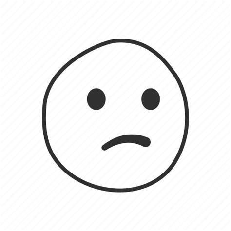 Confuse Confused Face Disgusted Emoji Emoticon Sad Unhappy Icon