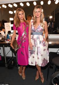 Paris Hilton And Pregnant Sister Nicky At Pamella Roland Show During Nyfw Daily Mail Online