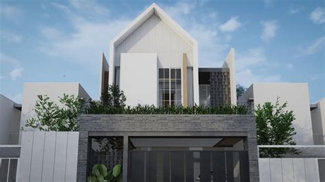 Desain Rumah Tropis Bergaya Scandinavian Di Lahan 8m X 17m Project