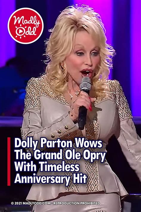 Dolly Parton Wows The Grand Olee Opry With Timesy Hit Cover Art