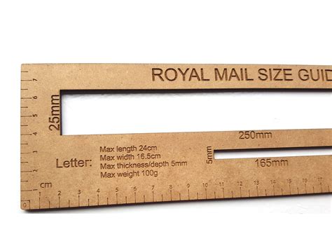 Royal Mail Letter Large Letter Size Guide Postage Ruler Ppi Etsy