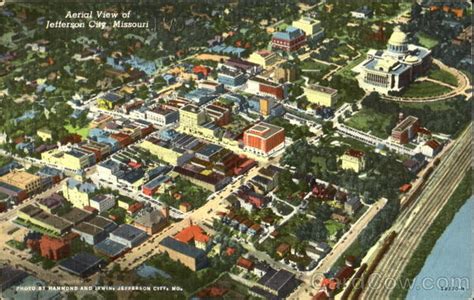 Aerial View Of Jefferson City Missouri