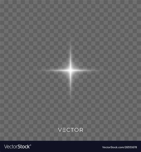 Star Shine Light Glitter Sparkle Glow Shine Vector Image