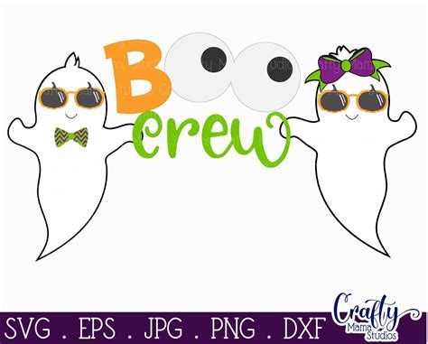 Halloween - Boo Crew Svg - Ghost Svg By Crafty Mama Studios | TheHungryJPEG.com