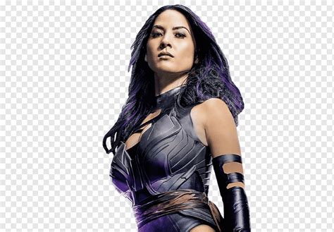 Olivia Munn Psylocke X Men Apocalypse Gi Film Festival Storm Storm Purple Comics Black Hair