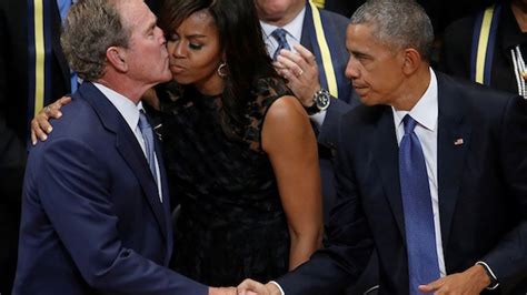 George W Bush Expresses Admiration For Michelle Obama