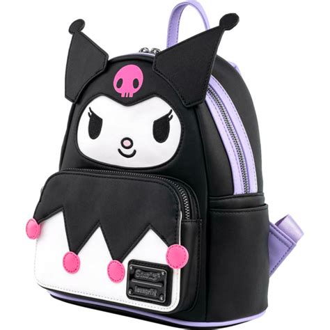 Sanrio Kuromi Cosplay 10” Faux Leather Mini Backpack By Loungefly Popcultcha